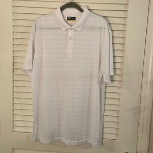 Jack Nicklaus Golden Bear Whit Subtle Strip Shirt Size LGG